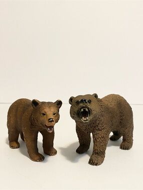 Schleich Bear Family Woodland Forest Figurine Playset Lot Realistic Toys